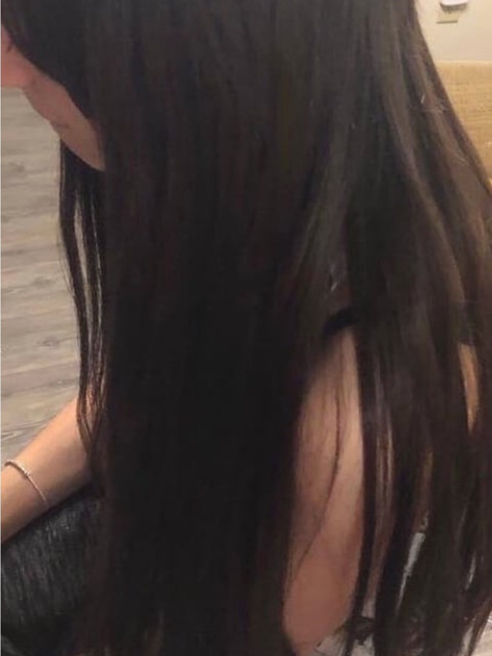 Bellami 22 inch infinity hair extension weft 85g- jet black new